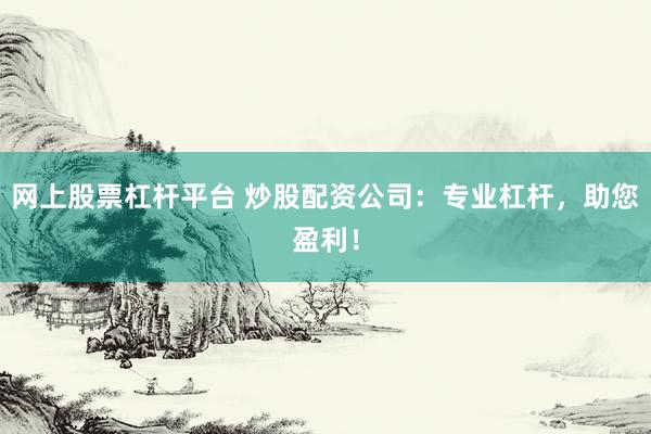 网上股票杠杆平台 炒股配资公司：专业杠杆，助您盈利！