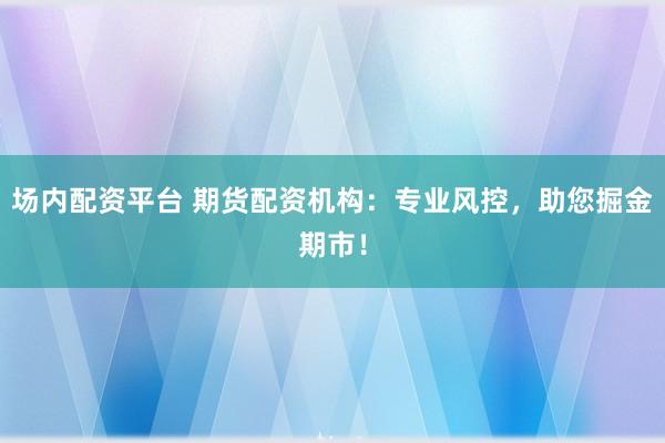 场内配资平台 期货配资机构：专业风控，助您掘金期市！
